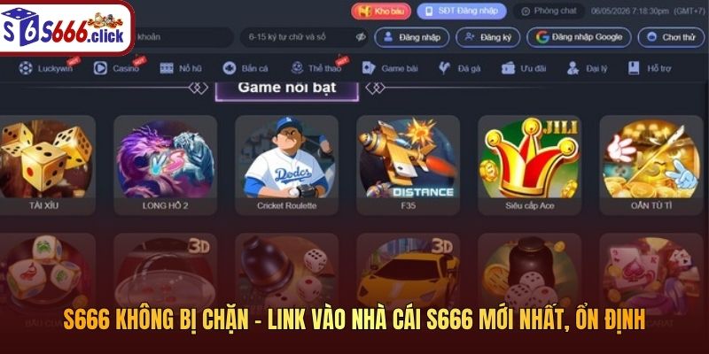 S666 Không Bị Chặn – Link Vào Nhà Cái S666 Mới Nhất, Ổn Định